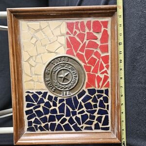 Texas Mosaic Wall Art with Seal